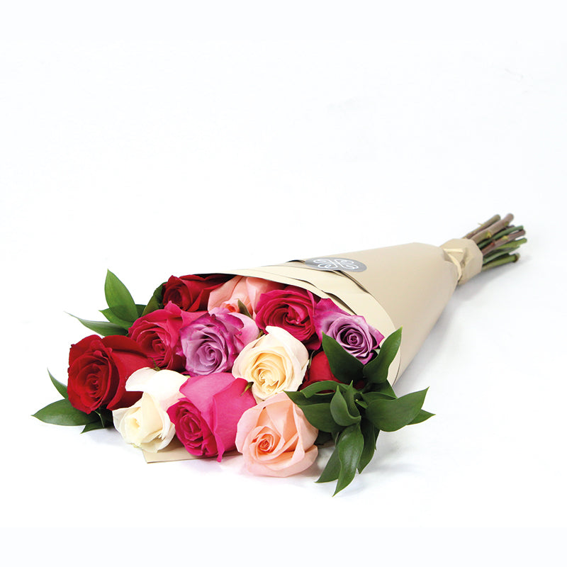Ramo de Rosas envuelto en Papel - Color y cantidad de rosas a elección - Firenze Rose™