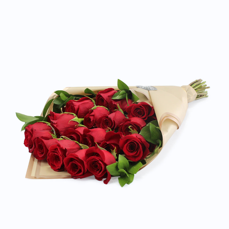 Ramo de Rosas envuelto en Papel - Color y cantidad de rosas a elección