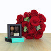 12 Rosas Rojas con caja de 4 Bombones - Firenze Rose™