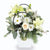 Canastillo de Flores, Rosas, y Lilium Blancos - Grande