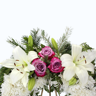 Corona de Rosas y flores - Corona de Defunción y Condolencias - Firenze Rose™