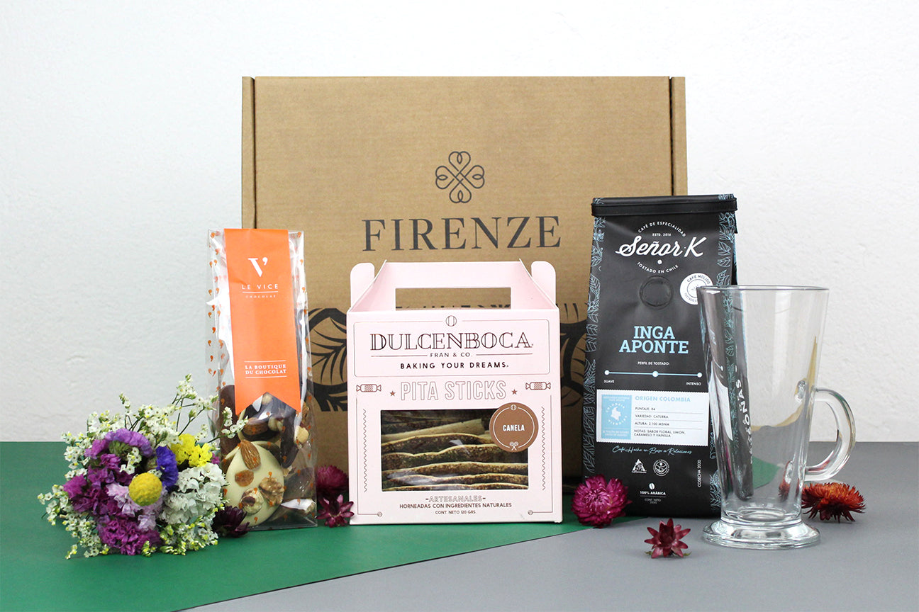 Caja regalo Pack Café  Firenze Rose