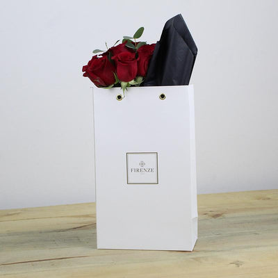 12 Rosas Rojas con caja de 8 Bombones - Firenze Rose™