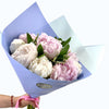 Ramo de 10 Peonías Bicolor - Rosadas y Blancas - Firenze Rose™